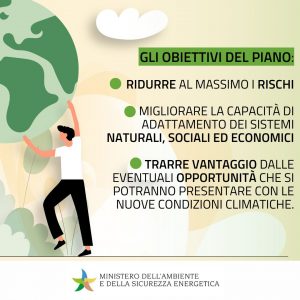 Obiettivi Pnacc/Fonte Mise