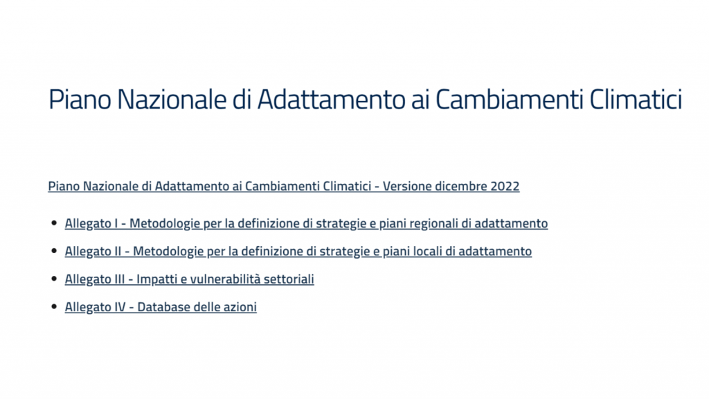 Cosa prevede il Piano\Fonte Mite