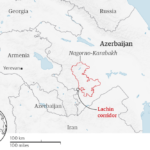 Lachin Corridor map